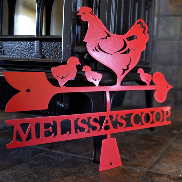 Personalized Weathervane Coop Sign